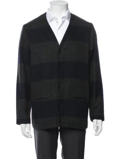Pre-owned Orslow Wool Striped Jacket In Grey