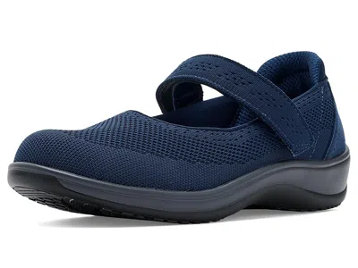 Orthofeet Jessa Women's Flat Shoes Navy: 8.5 4e - Extra Extra Wide In Blue