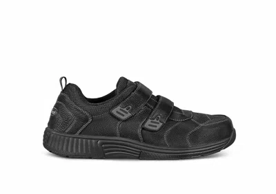 Orthofeet Men's Alamo Walking Shoe In Black
