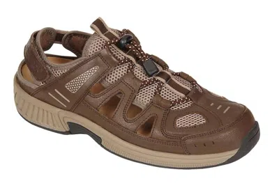 Orthofeet Men's Alpine Orthotic Sandal In Brown
