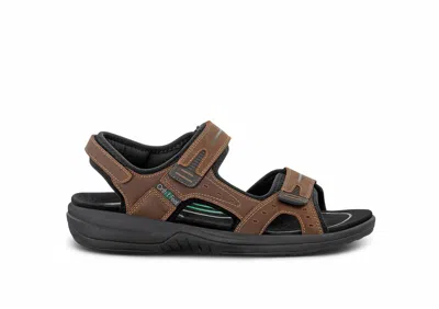 Orthofeet Men's Gemini Sandal In Brown