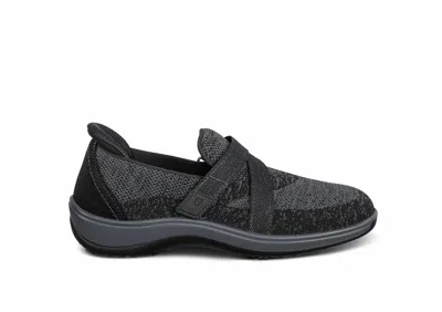 Orthofeet Women's Amalya Slip-on Orthopedic Shoe In Black