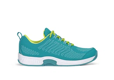 Orthofeet Women's Coral Athletic Shoe In Turquoise In Blue