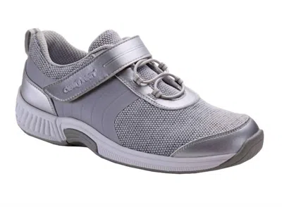 Orthofeet Women's Joelle Orthopedic Walking Shoe In Gray In Grey