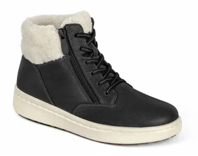 Orthofeet Women's Orthopedic Faux Fur Elin Boots In Black