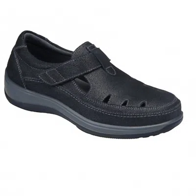 Orthofeet Women's Serene T-strap Shoes In Black