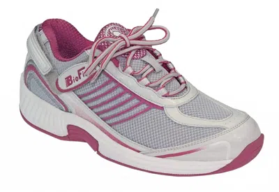 Orthofeet Women's Verve Tie-less Closure Sneaker In Fuchsia In Pink