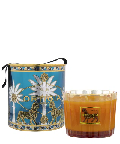 Ortigia Ambra Candle Nera 600 G In Orange