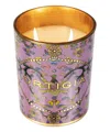 Ortigia Aragona Decorated Medium Candle 380 G In White