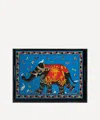 Ortigia Elephant Rectangle Tray In Animal Print