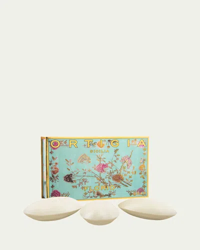 Ortigia Florio Olive Oil Soap Box, 3 X 3.5 Oz. In Blue