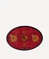 Ortigia Melagrano Oval Tray In Red
