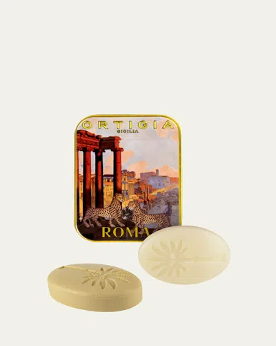 Ortigia Roma City Bar Soap Tin, 2 X 0.9 Oz. In Multi