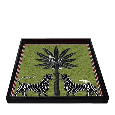 Ortigia Sicilia Green Square Tray