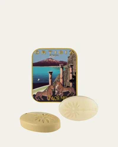 Ortigia Taormina City Bar Soap Tin, 2 X 0.9 Oz. In Multi