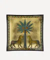Ortigia Zagara Square Glass Plate In Animal Print