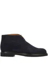 Ortigni Lace-up Desert Boots In Black