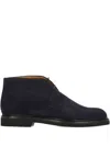 Ortigni Lace-up Desert Boots In Blue
