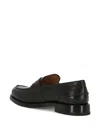 Ortigni Leather Penny Loafers In Black