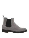 Ortigni Man Ankle Boots Light Grey Size 9.5 Leather In Gray