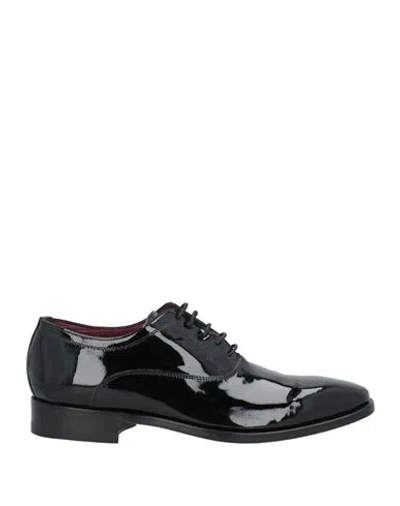 Ortigni Man Lace-up Shoes Black Size 7 Leather