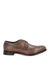 Ortigni Man Lace-up Shoes Brown Size 8 Cowhide