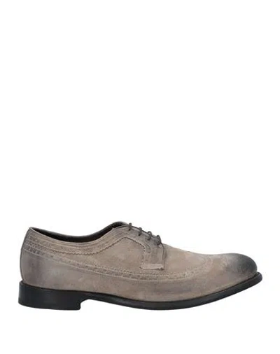 Ortigni Man Lace-up Shoes Grey Size 7 Leather