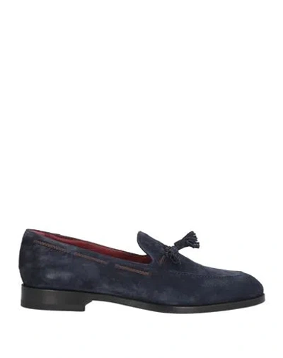Ortigni Man Loafers Midnight Blue Size 12 Leather