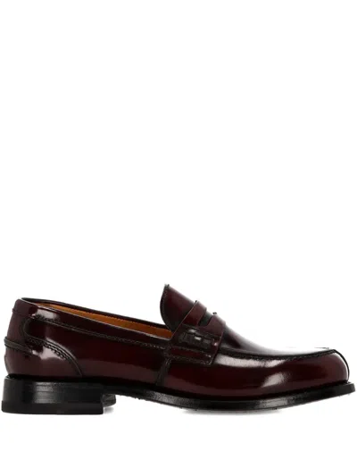 Ortigni Panelled Flat Loafers In Brown