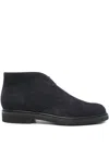 Ortigni Lace-up Desert Boots In Blue