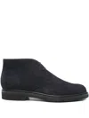 Ortigni Lace-up Desert Boots In Blue
