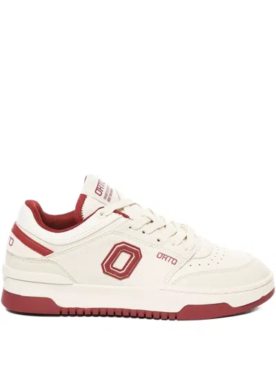 Orto Eclipse Leather Low-top Sneakers In White