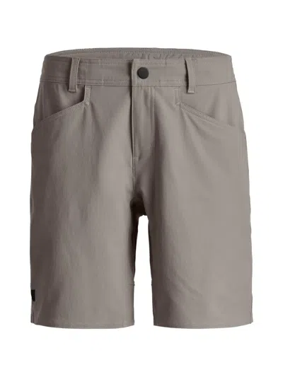 Ortovox Affinity Logo-patch Tailored Shorts In Gray