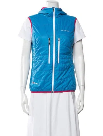 Pre-owned Ortovox Down Jacket In Blue