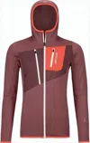 Ortovox Fitted Long-sleeve Top With Hood In Red