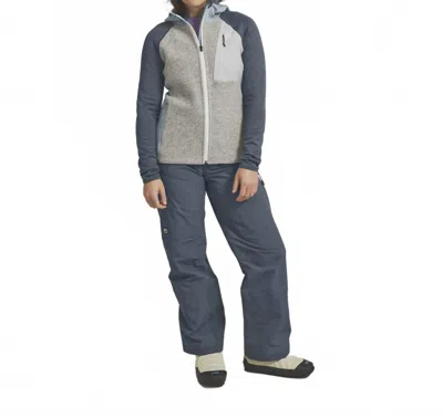 Ortovox Fleece Gp Classic Knit Hoody Jacket In Glacier Grey In Blue