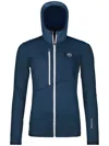 Ortovox Fleece Grid Hoody In Blue