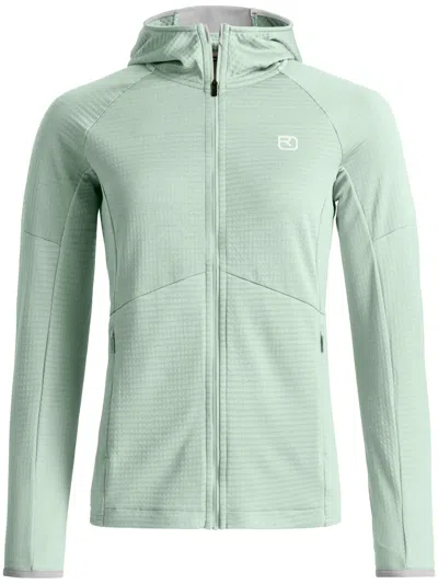 Ortovox Fleece Light Grid Hoody W In Green