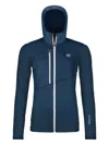 Ortovox Fleece Grid Hoody In Blue