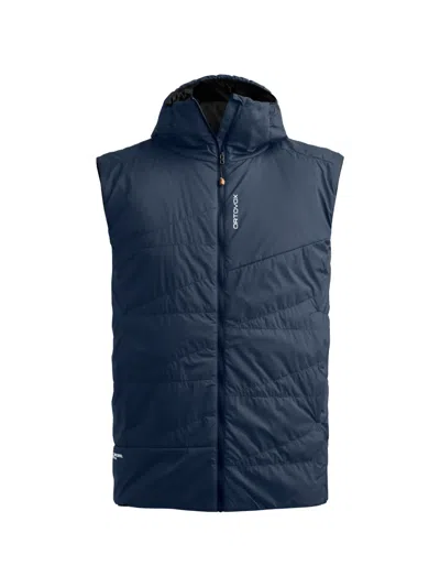 Ortovox Piz Duan Quilted Hooded Gilet In Blue
