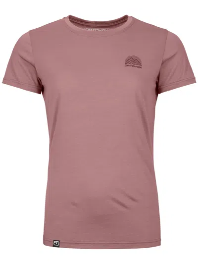 Ortovox T-shirt 120 Cool Tech Mtn Stripe Ts W In Pink