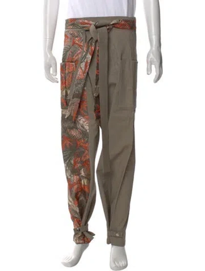 Pre-owned Orttu Printed Pants In Multi
