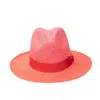 Ortus Women's Pink / Orange Pinuela Straw Panama Hat - Pink In Pink