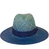 Ortus Women's Rivera Straw Panama Hat - Blue In Blue
