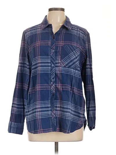 Pre-owned Orvis 3/4 Sleeve Button Down Shirt In Blue