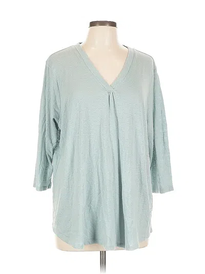 Pre-owned Orvis 3/4 Sleeve T-shirt In Blue