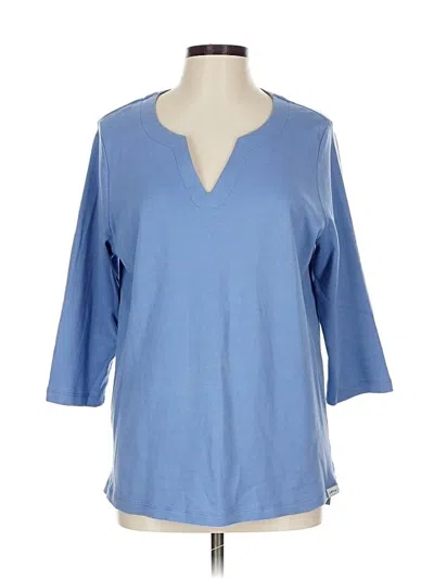 Pre-owned Orvis 3/4 Sleeve T-shirt In Blue