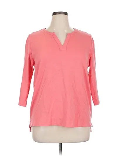 Pre-owned Orvis 3/4 Sleeve T-shirt In Pink