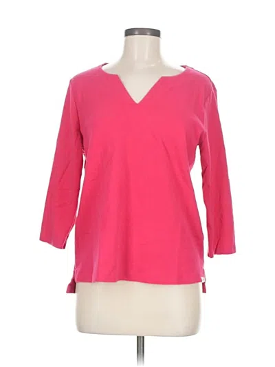 Pre-owned Orvis 3/4 Sleeve T-shirt In Pink