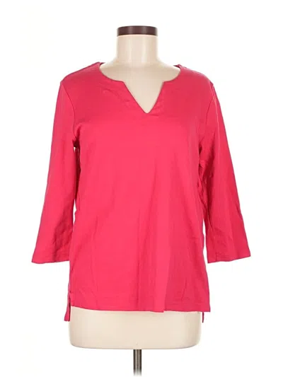 Pre-owned Orvis 3/4 Sleeve T-shirt In Red